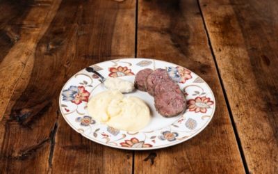 Pork sausage with horseradish